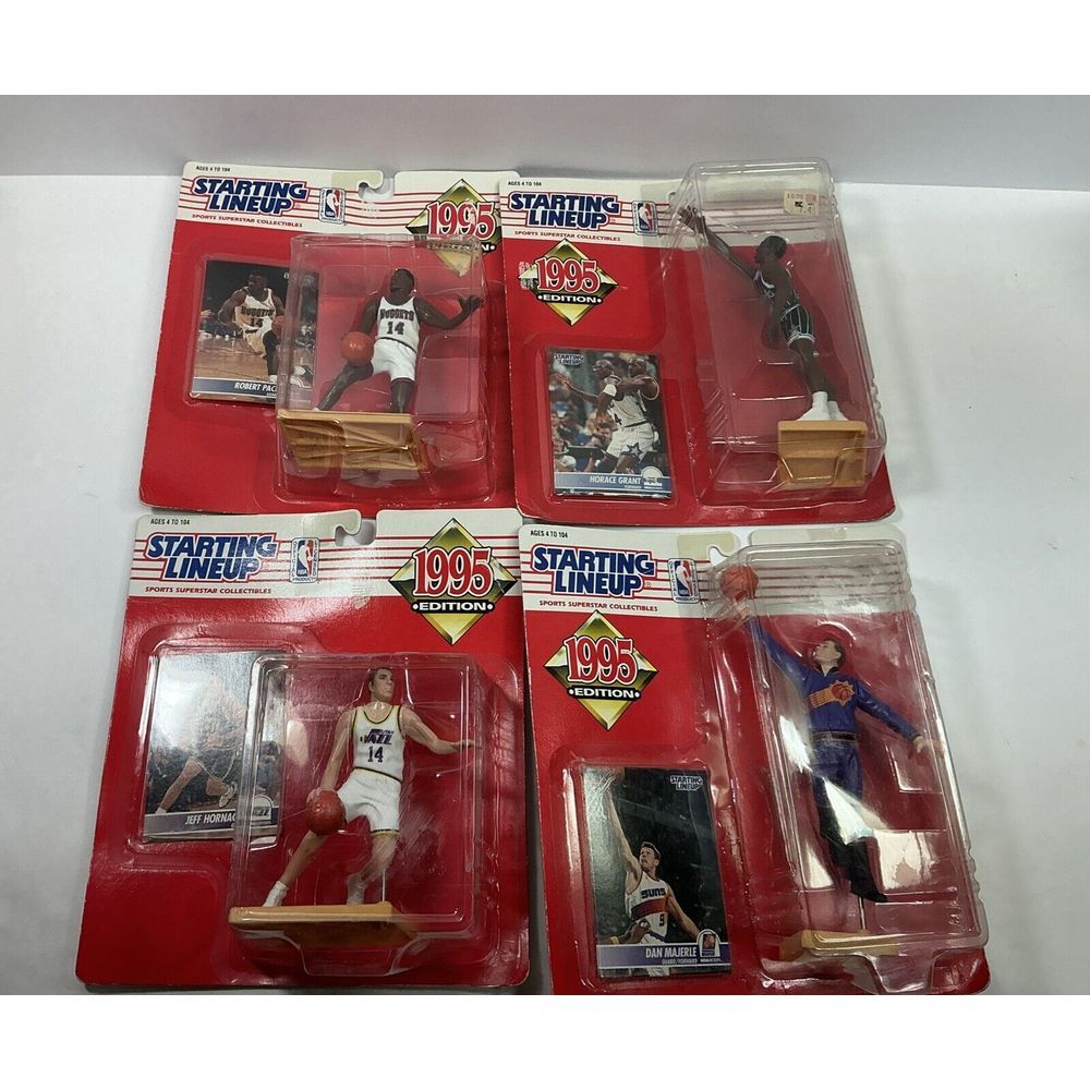 1995 Starting Lineup NBA Basketball Figure Lot Of 4‎ Grant Hornacek Pack Majerle
